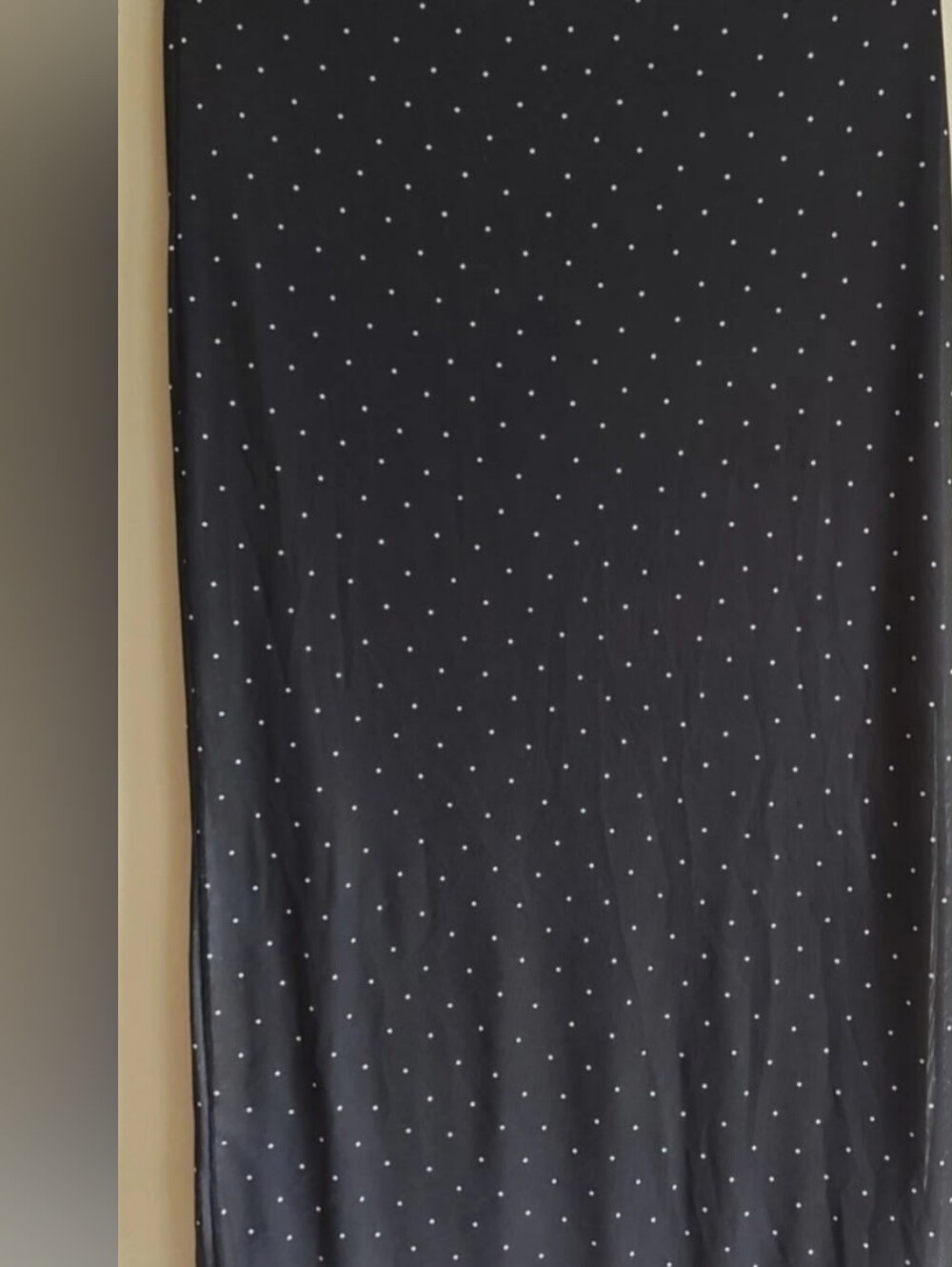 Black Polka Dot Maxi Skirt - Classic Women's Skirt